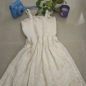 Aesthetic White Summer Dress