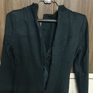 Dark Green Formal Winter Dress