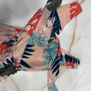 Tropical Print Jumpsuit