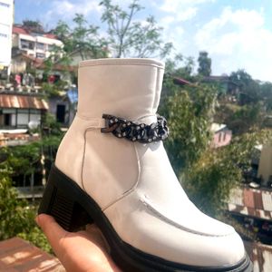 Imported White Boot