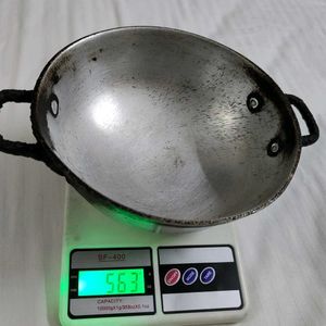 Metal Aluminium Medium Size Iron Kadai With Handle