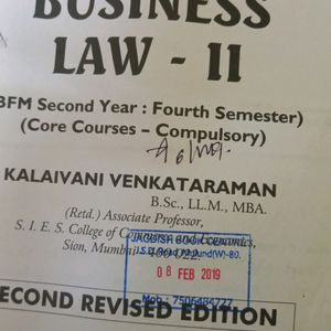 Commerce Business Law-II