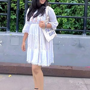 Off Beige Boho Dress