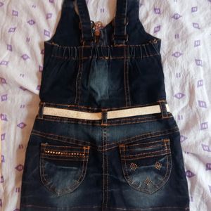 Jeans Dungree Set