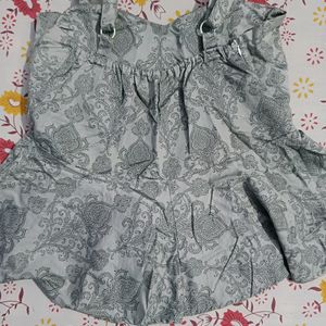 Grey Peplum Top ( No Return And Exchange)