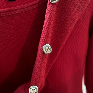 Women Maroon Full Sleeves Top