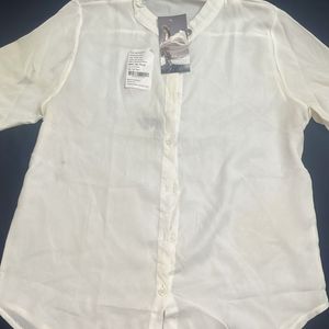 White Korean Shirt - 34/36