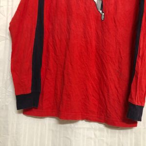 Puma Red Long Sleeve T Shirt