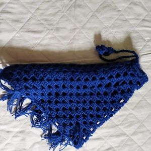 Blue Shiny Poncho