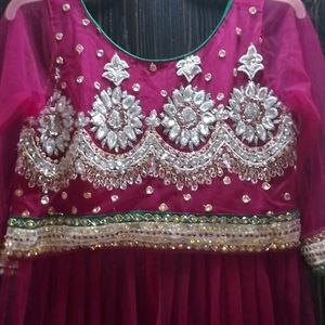 Long Slit Kurti Lehenga With Dupatta