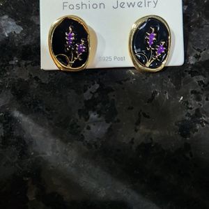 Black Korean Earrings