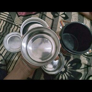 Double Steel Lid Tiffin