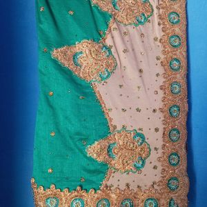 Wedding Green Saree With Gift 🎁🎁