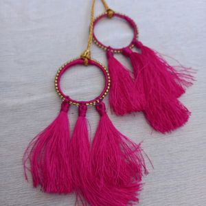 Pink Hand Made Latkan For Bluose