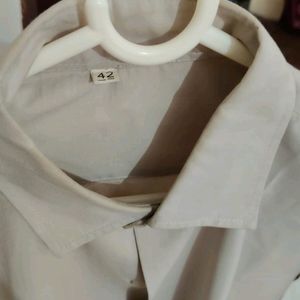 Cream Shirt For Men