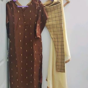 Cotton Kurthi With Leggings And Duppatta
