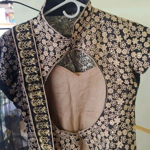 Designer Gown With Jacket And Heavy Duppatta