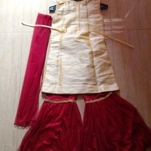 Sharara Set With Dupatta For Girls