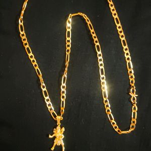 Golden Hanuman Ji Chain