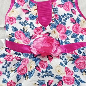 Baby Girl Wear Floral Print Frock