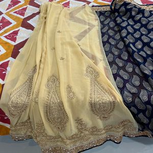 Designer Embroidery Work Saree