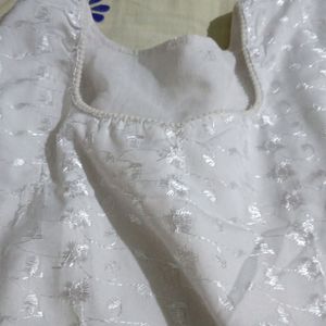 White Embroidered Dress