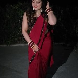 Ruffled Saree Stitched