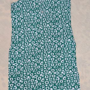 Beautiful Rayon Sea Green Kurti For Women