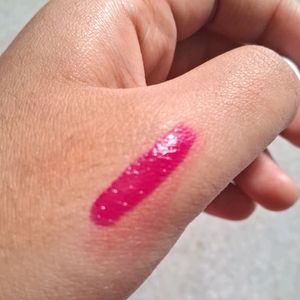 Bright pink liquid lipstick