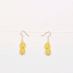 Yellow Necklace With Earrings.  Jewellery, Necklace, Chain, Earrings, Western, Beauty, Women, Jaipurjewelry, Kundanjewelry, Peacockjewellery, Forever 21, biba, Shein, Choker, Rings,