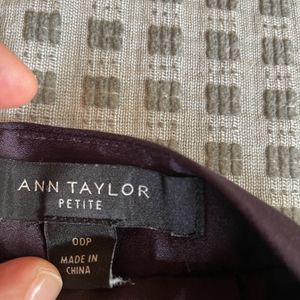 Ann Taylor Pleated Skirt In Mauve