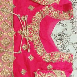 Bridal Lehenga Heavy Embroidery Blouse With Dupatt