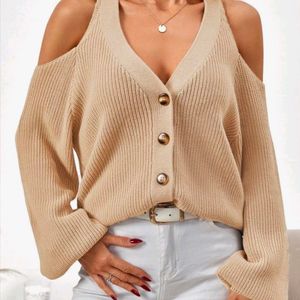 🆕 Cold Shoulder Cardigan With Tags