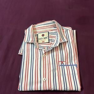 Vertical Striped (Dual Colored) Shirt in mint Cond