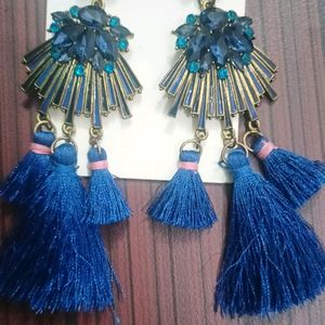 Blue Party Wear Ear Rings