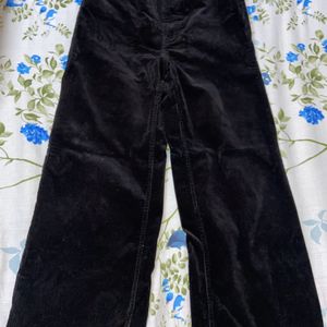 H&M Black Wide Leg Corduroy Jeans