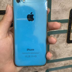 I Phone 5c With Cover and Earphones