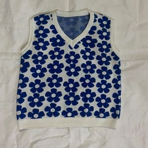 Flower Woollen Top