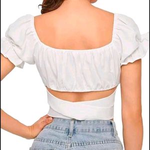 White Butterfly Top