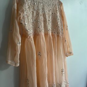 Chikankari Mirror Top