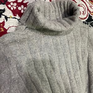 new Gray Woollen Dress