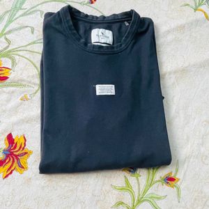 Black Tshirt Men - Free Size