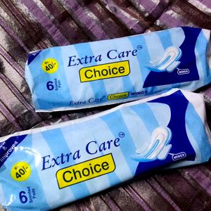 Extra care pads pack of two total 12 pads