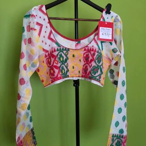 Cotton Jamdani Blouse New With Tag