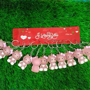 Set Of 12 Hello Kitty Keychains