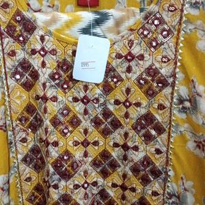 Cotton Anarkali Kurti Set