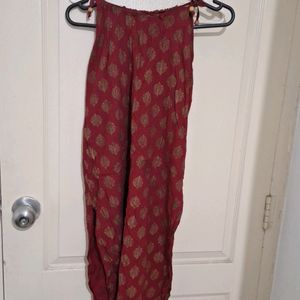 Sleeveless Maroon Top