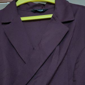 Burgundy Shirt Dress