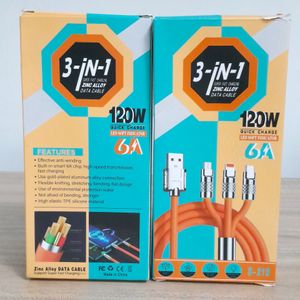 DATA CABLE FAST CHARGER 120W 6A