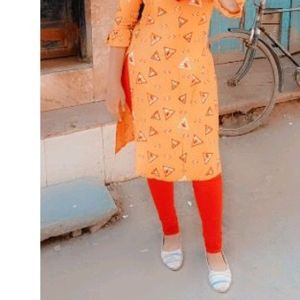 Orange Kurta